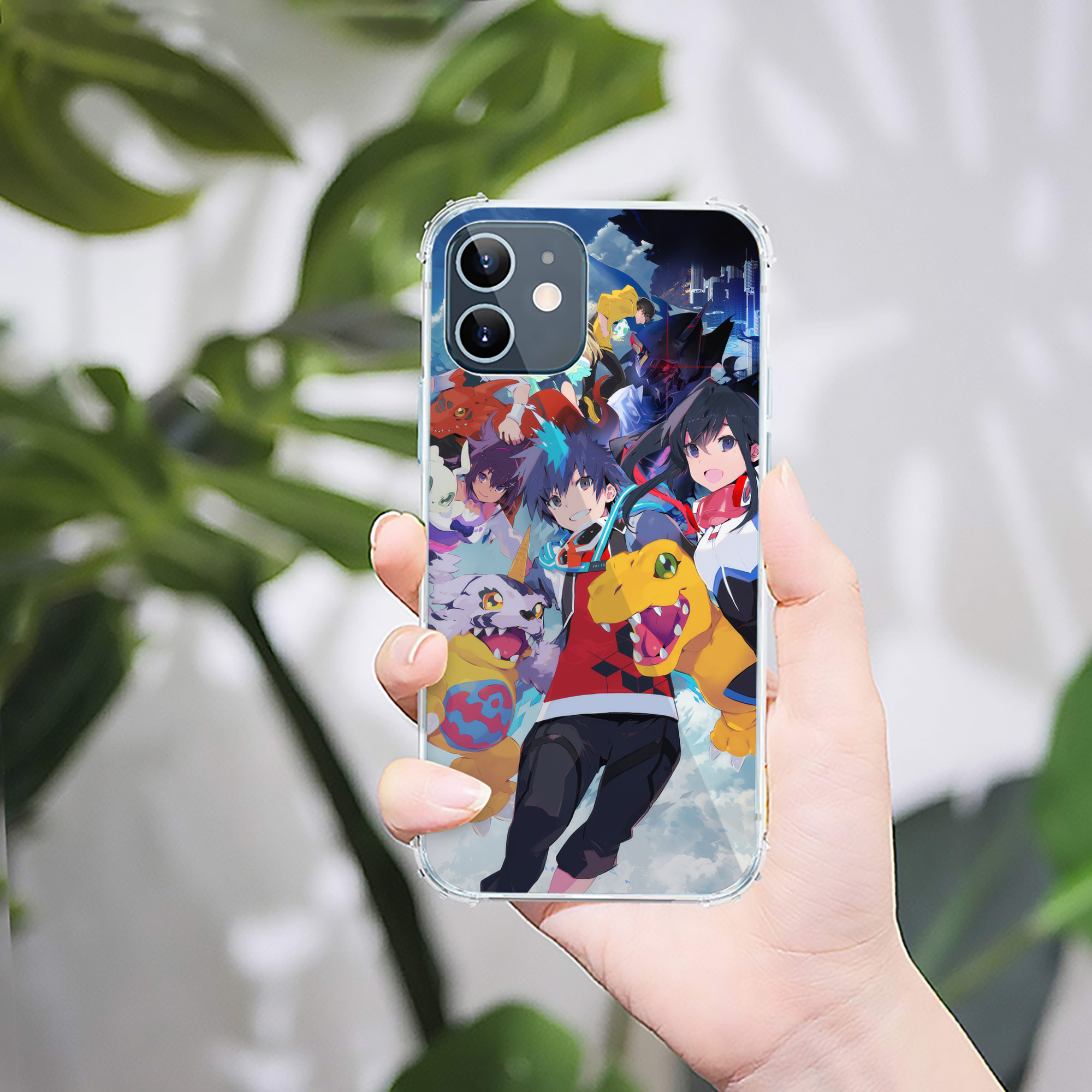 （画像用） Digimon デジタルモンスター/デジモン 【iPhone 12シリーズ対応】透明スマホケース（クリアソフトケース）